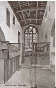 Derbyshire Postcard - Haddon Hall - The Chapel - Ref TZ5603