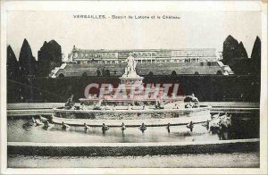 Postcard Old Versailles Latona fountain and the Castle