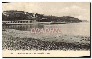 Old Postcard Perros Guirec La Corniche