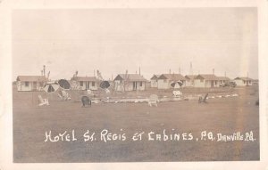 Danville Quebec Canada Hotel St Regis Cabins Swimming Pool Real Photo PC AA33385