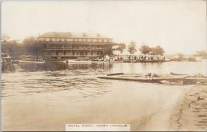 Royal Hotel Honey Harbour Ontario ON c1920 Real Photo Postcard E61