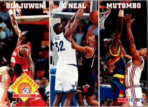 1993 Nab Basketball Card Blocks Leaders Olajuwon O'Neal Mutombo sk20204