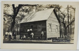 RPPC Indian Rocks Beach Florida c1920s Cabin Mathew House RARE Postcard N19