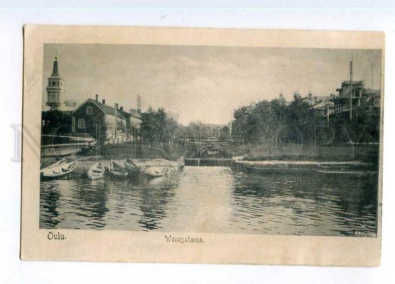 247127 FINLAND OULU Wenesatama Vintage postcard