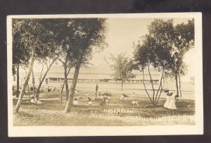 RPPC CENTERVILLE OHIO HAGAN PARK DOWNTOWN VINTAGE REAL PHOTO POSTCARD