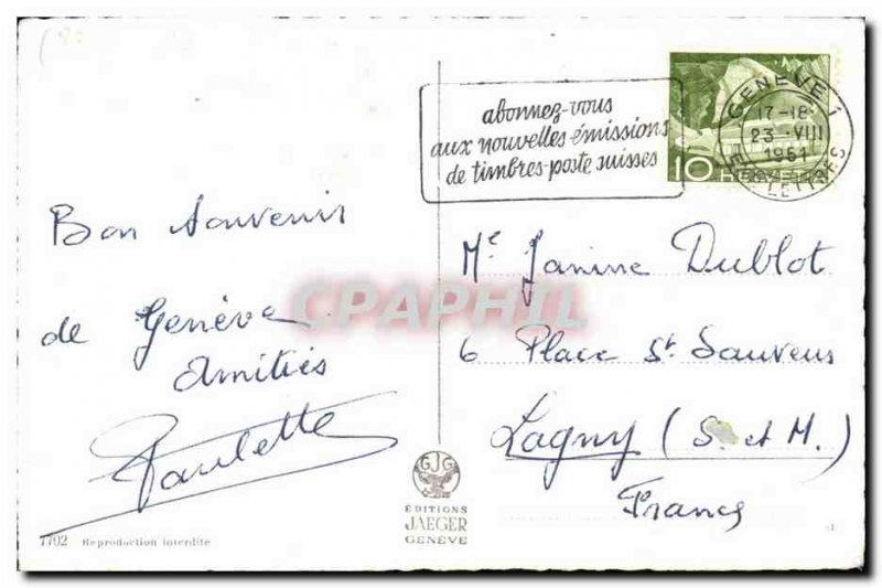 Switzerland - Schweiz - Geneva - Remembrance - Old Postcard