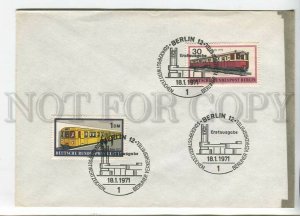 446647 GERMANY WEST BERLIN 1971 year special cancellations electric trains