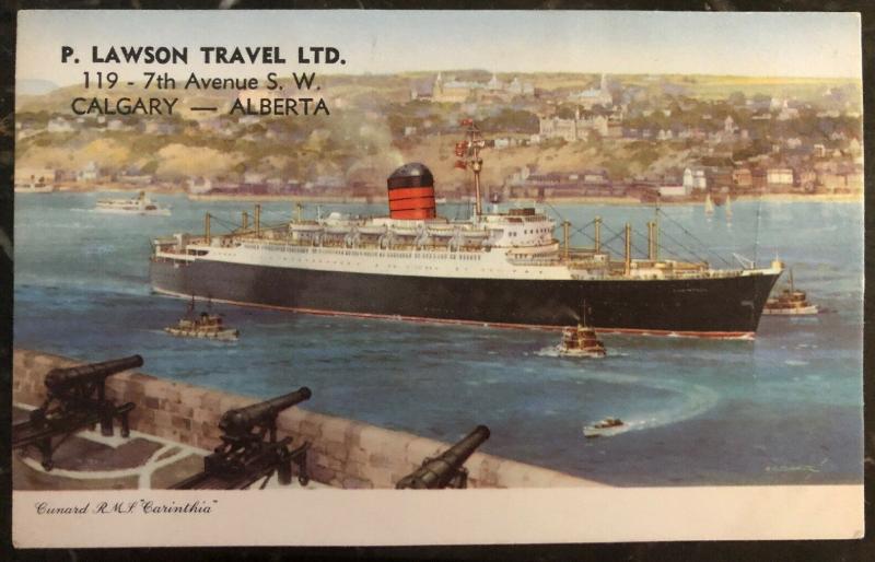 Mint Canada PPC Picture Postcard Cunard RMS Carinthia Passenger Ship Calgary Alb