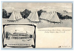 International Young Men's Camp Switzerland And Recreation Pavilion Postcard