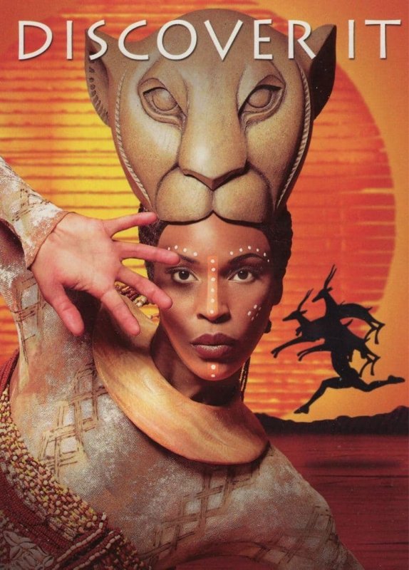 The Lion King Discover It Sexy London Theatre Advertising Postcard