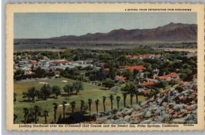 Linen Postcard-O'Donnel Golf Course/Inn-Palm Springs,CA