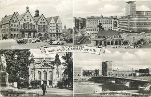 Postcard Germany Grusse aus der Messestadt Frankfurt am Main various aspects