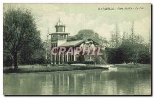 Old Postcard Marseille Borely Park Lake