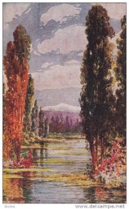 AS: Teodoro Zapata, River Scene, Xochimilco, Mexico, PU-1948