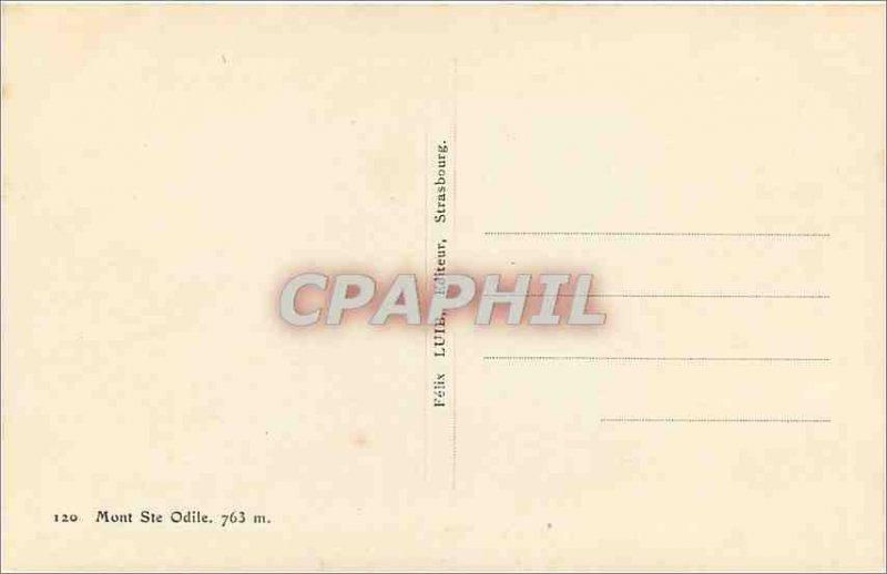 Old Postcard Mont Sainte Odile