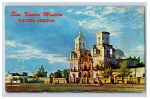 Vintage San Xavier Mission Tucson Arizona Postcard P191E