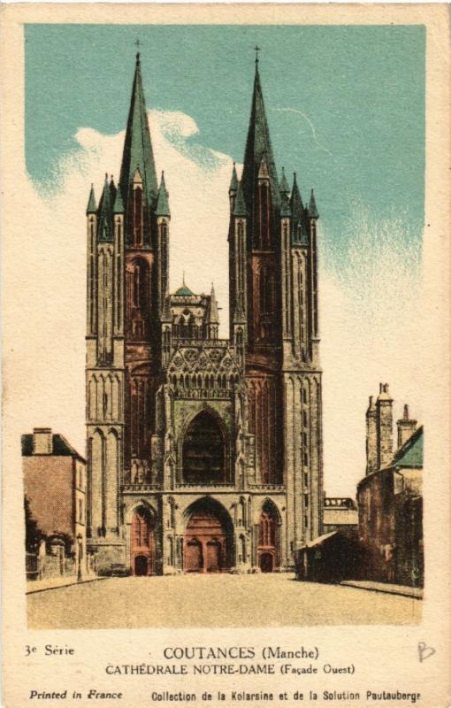 CPA Coutances - Cathedrale Notre-Dame - Facade Ouest (632873)