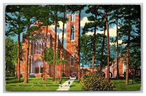 Vintage 1947 Postcard Cathedral First Methodist Church Montgomery Alabama