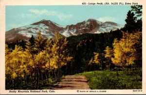 Colorado Rocky Mountain National Park Longs Peak 1950