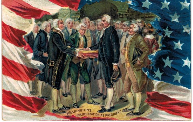 Washington's Birthday Tuck 156 Inauguration as President  1910 Patriotic