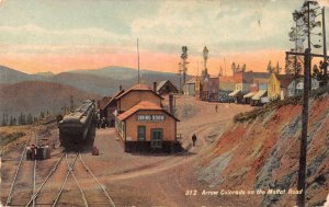 Arrow Colorado Moffat Road Train Station and Town Vintage Postcard AA50951