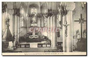 Postcard Ancient Church of St. Anthony of Padua Neuves Maisons