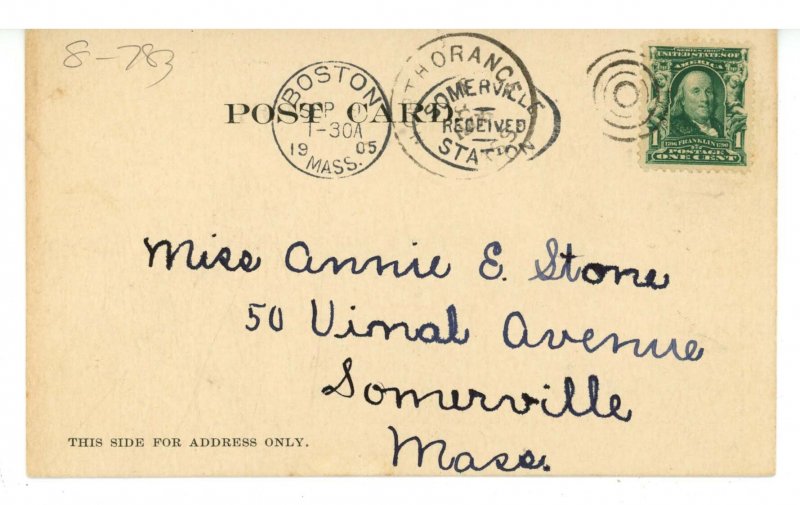 MA - Athol. Town View from School Street ca 1905