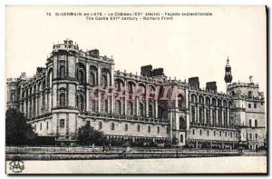 Postcard Old Saint Germain En Laye Le Chateau North Facade