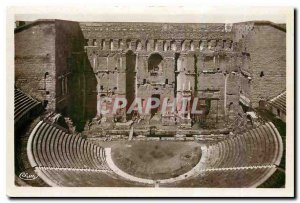 Old Postcard in Orange Interior of the Roman Theater