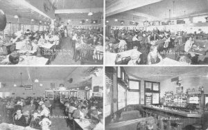 Manitou Springs Colorado Smiths Service Restaurant Interior Postcard AA111395