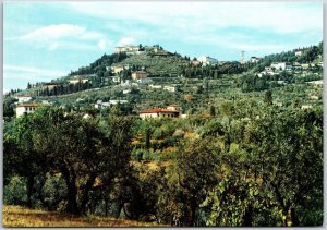 Firenze Fiesole Hills Florence Italy Houses Residences Mountain Postcard