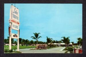 FL Lake Tarpon Mobile Home Village Trailer Park Palm Harbor Florida Postcard
