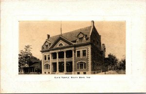 Postcard Elk's Temple in South Bend, Indiana~133875