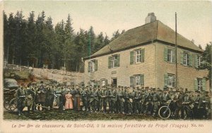 Postcard C-1905 France military soldiers motorcycle undivided 23-13779