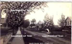 RPPC, Shady Walks, Port Leyden NY