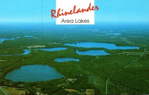 Wisconsin Rhinelander Area Lakes Aerial View