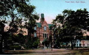 Ayer, Massachusetts - A view of the Town Hall - c1908
