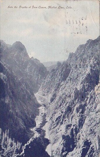 In To The Dephs Of Gore Canon Moffat Line Colorado 1909