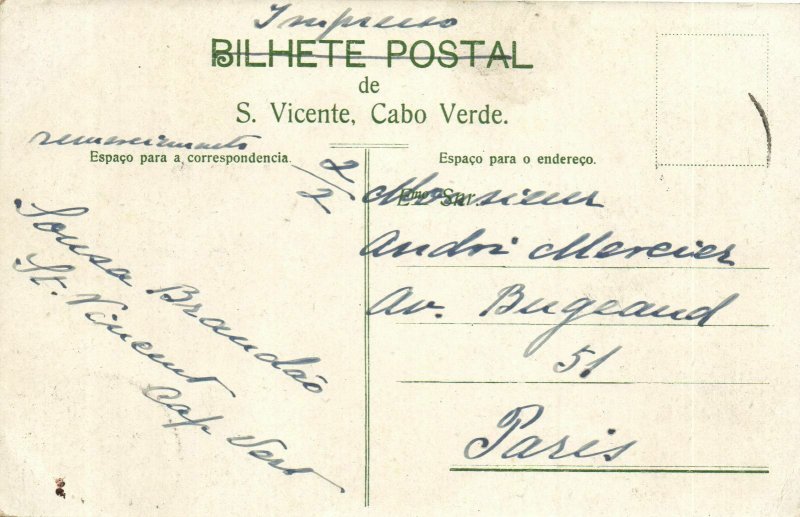 PC CPA CABO VERDE / CAPE VERDE, FORTIM D'EI-REI, Vintage Postcard (b26726)