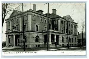 c1910's Seeley Memorial Y.M.C.A Mt. Pleasant Iowa IA, C.U. Williams Postcard