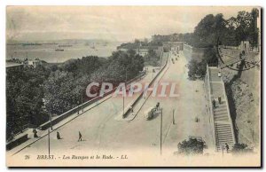 Old Postcard Brest Ramps and Rade