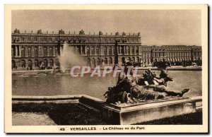 Old Postcard Versailles Chateau Viewed From Park