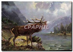 Old Postcard Deer Hunting