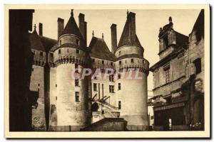 Old Postcard Langeais L & # 39Entree Du Chateau