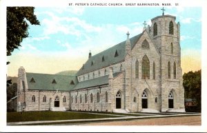 Massachusetts Great Barrington St Peter's Catholic Church Curteich