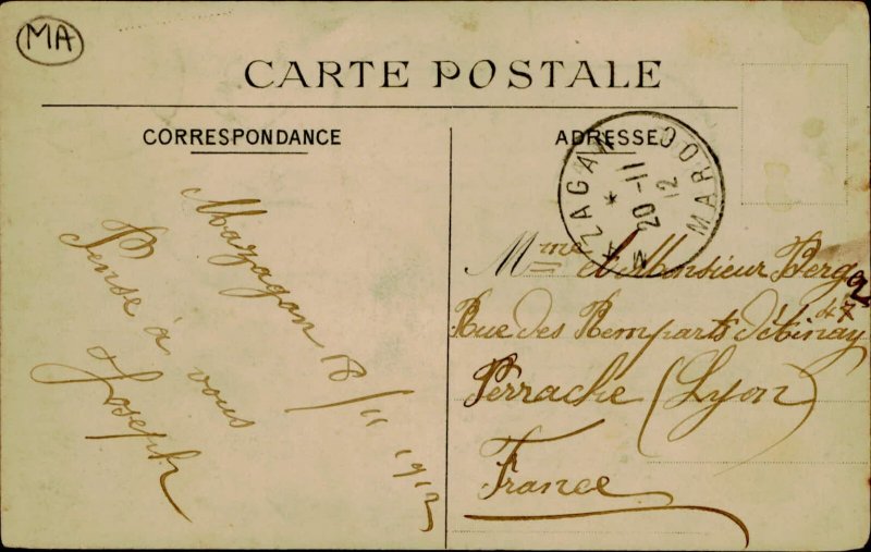 B577 Morocco Marrakesh vue du pont 1912