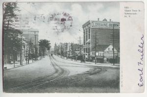 P738 1906 trolly and tracks upper state st schenectady ny