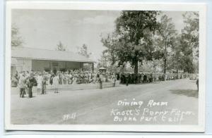 Dining Room Crowd Knott's Berry Farm Buena Park California Real Photo postcard