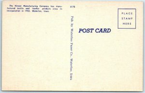 WATERLOO, Iowa  IA  ~ HINSON MANUFACTURING COMPANY c1940s Linen  Postcard