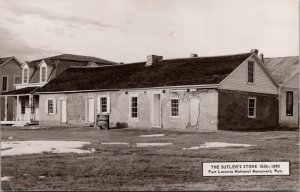 Real Photo Postcard The Sutler's Store Fort Laramie National Monument, Wyoming